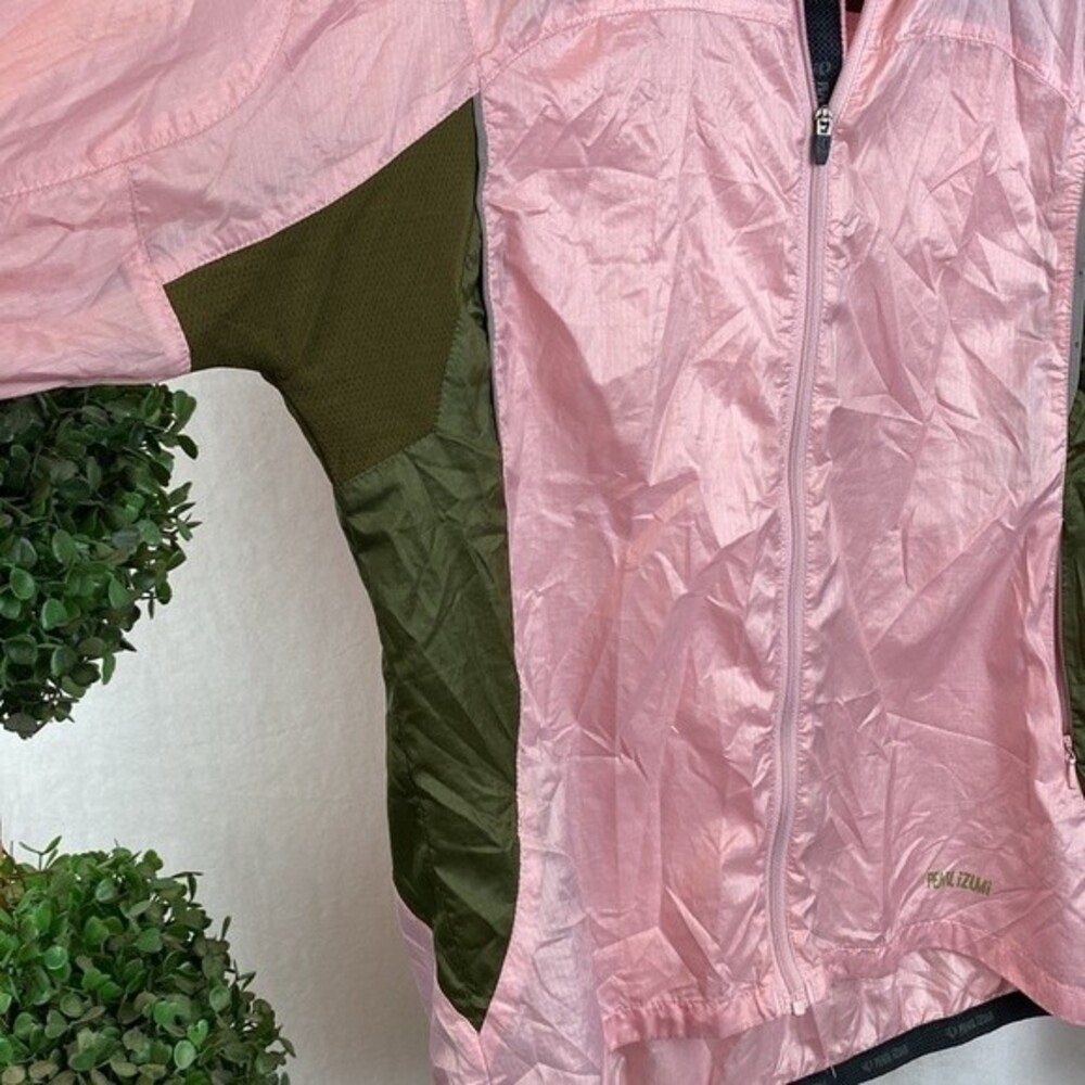Pearl Izumi Women's Pink Zip Up Light Weight Bicycle Cycle Jacket M - Picture 4 of 7